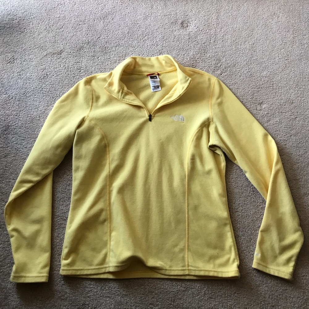 North Face yellow fleece